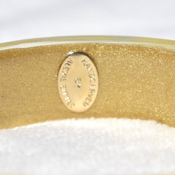 Alexis Bittar | Lucite Neon Yellow Square Bangle - Picture 8 of 8